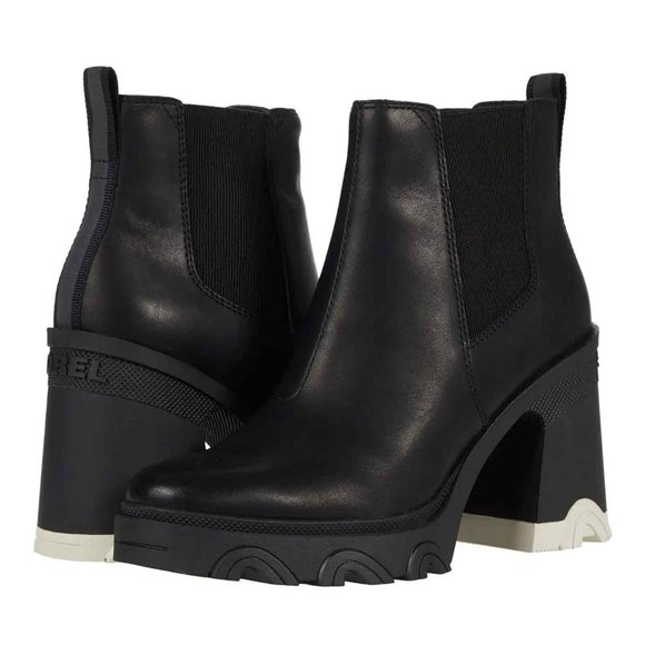 Worn once! Sorel Brex Heel Chelsea in Black, Size 10.5 - Picture 1 of 10